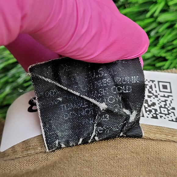 Vintage La-Vida Cross Heart Shirt Medium 20x27 Brown - Picture 7 of 16